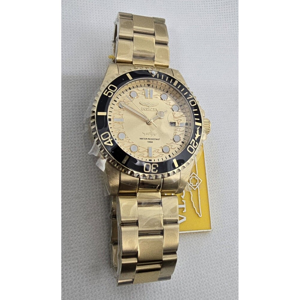 Invicta Pro Diver Currentwave Gold 43mm Men's Watch 30025 Brand New In Box - Picture 4 of 8